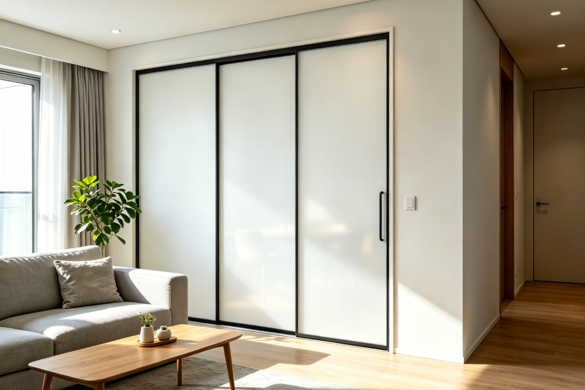 Smart Glass Partition Door Interior